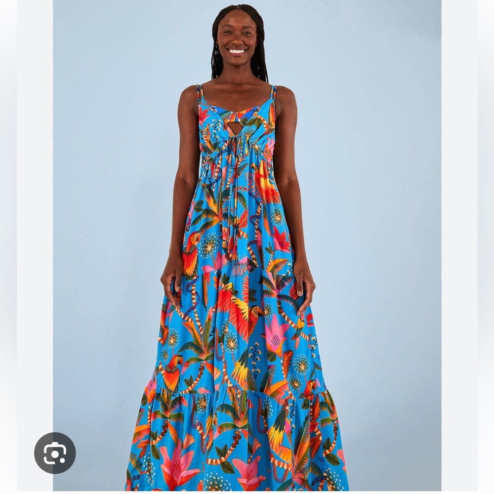 BNWT FARM Rio Blue Macaw Party Cover Up
